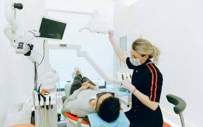Man Having Dental Check-up